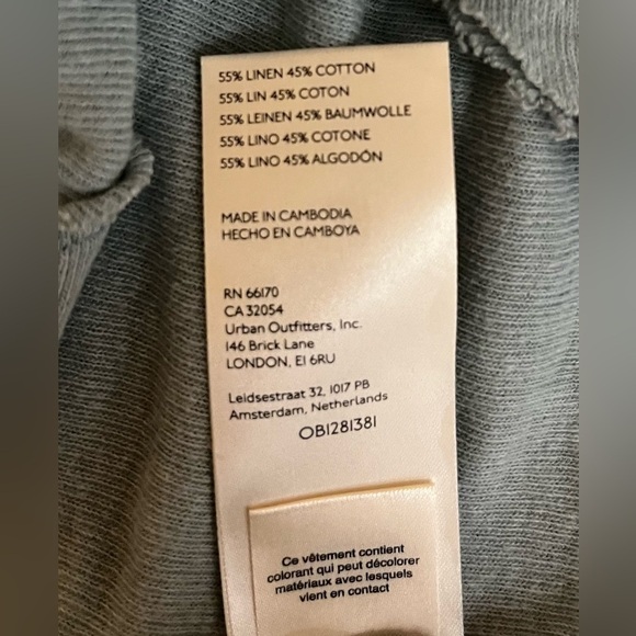 We The Free by Free People Heritage  Henley Ocean Mist – Size XS - Picture 9 of 10